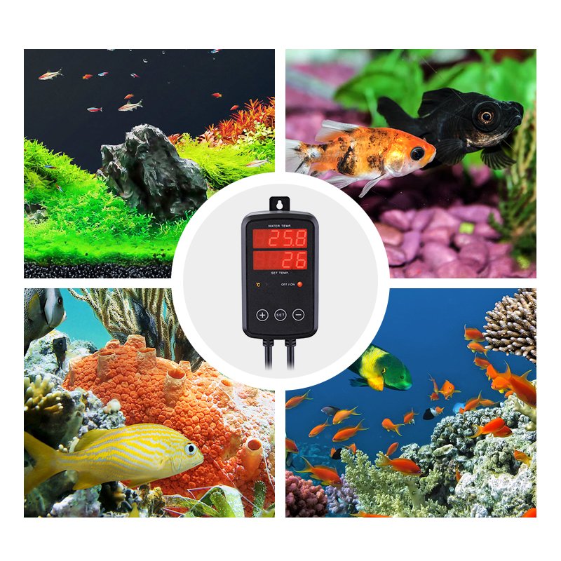 Automatic 100W 500W Titanium Submersible Thermostat Aquarium Heater Metal Temperature Controller Fish Tank Water Accessories