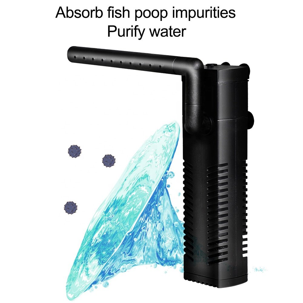 HOPAR H-300F 3.5W 300L/h silent submersible water pump freshwater seawater fish tank adjustable internal aquarium sponge filter