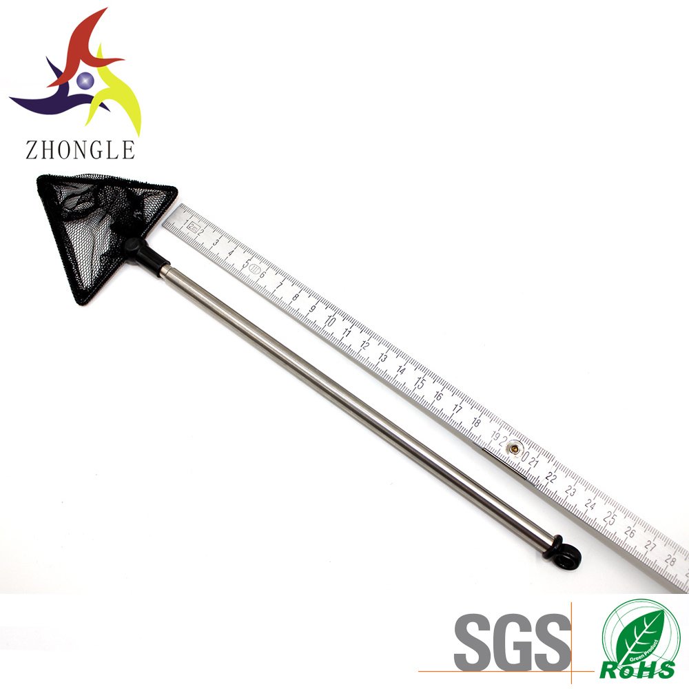 Aquarium flexible stainless steel handle fishing nets