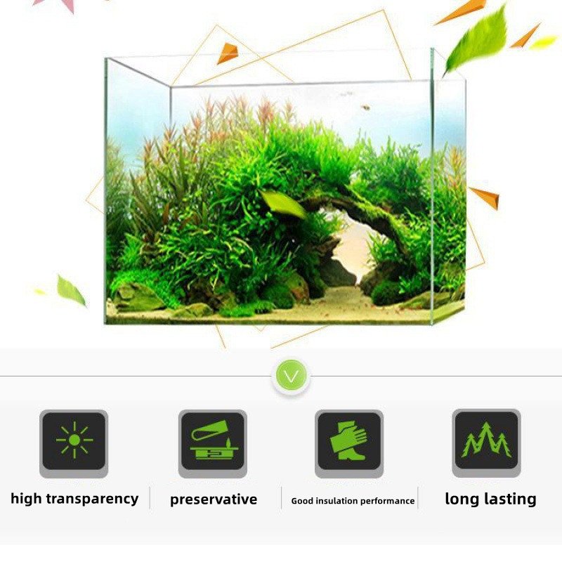 Customized crystal ultra-white glass office home use desktop desktop small water fish tank mini aquarium