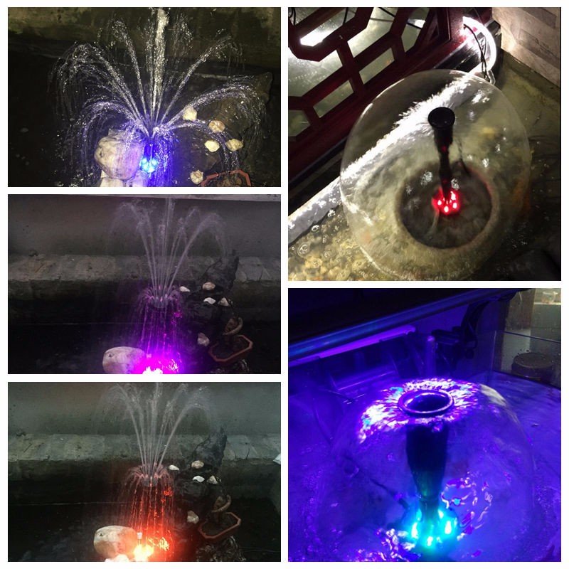 Submersible pump pool fountain flashing pump fish filter landscape fountain pump