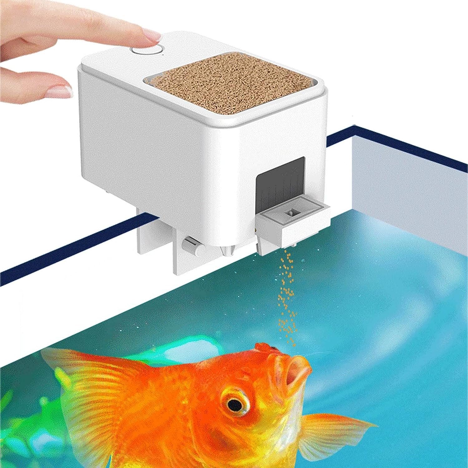 100ML Automatic Fish Feeder APP Control WiFi Intelligent Timing Automatic Feeder Aquarium Goldfish Feeder Fish Tanks Accessories