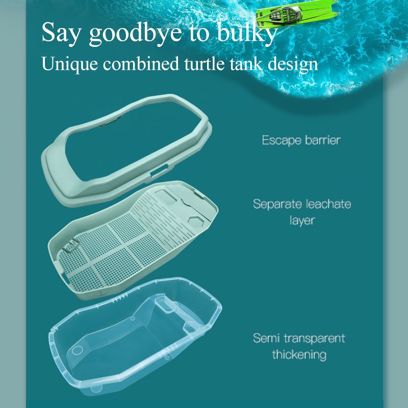 YEE New Style Combined Anti-escape Turtle Tank Reptile Aquarium Tank Reptile Terrarium Pet Reptile Products