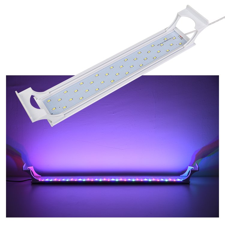 Aquarium fish tank ultra thin bright all optical spectrum led light professional LED water grass lamp