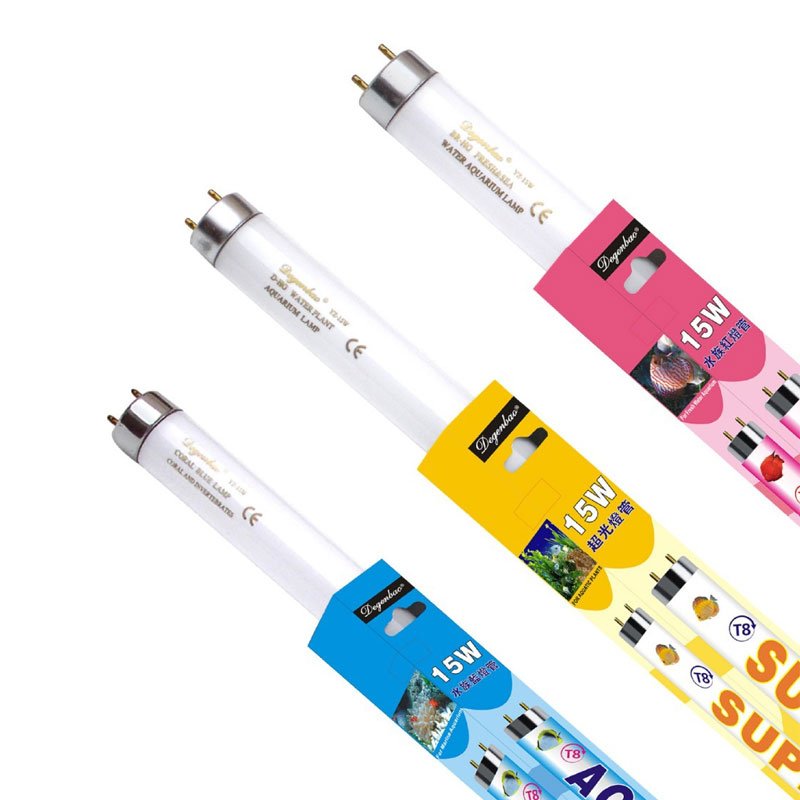 15W multi-color aquarium lamp glass aquarium professional aquarium lamp T8 aluminum shell special LED lamp