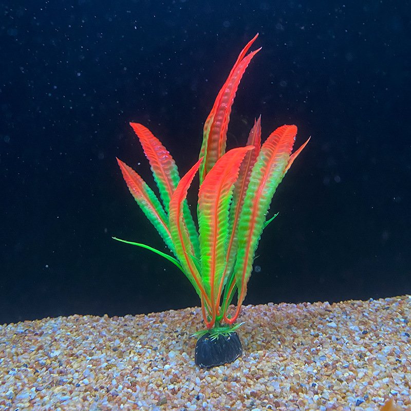 20cm Fish Tank Decoration Simulated Water Grass Aquarium Plants Fish Tank Plastic Landscaping Fish Tank