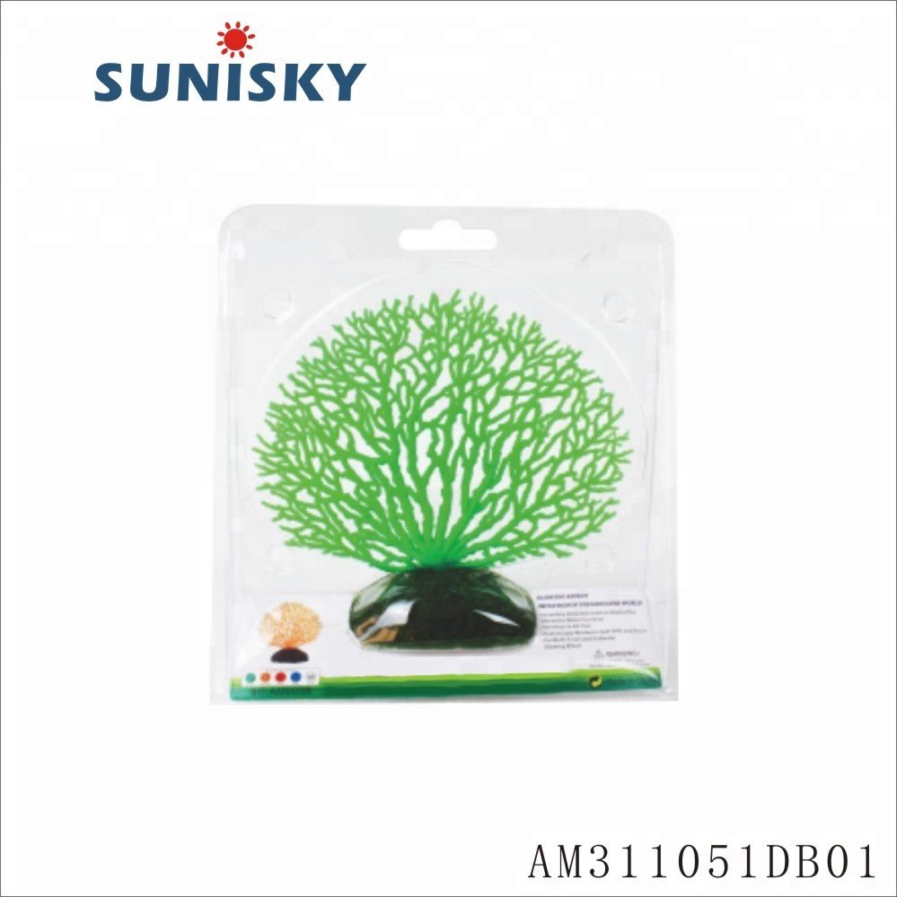 Glowing artificial coral aquarium resin silicone robber ornament for fish tank AM311051DB01
