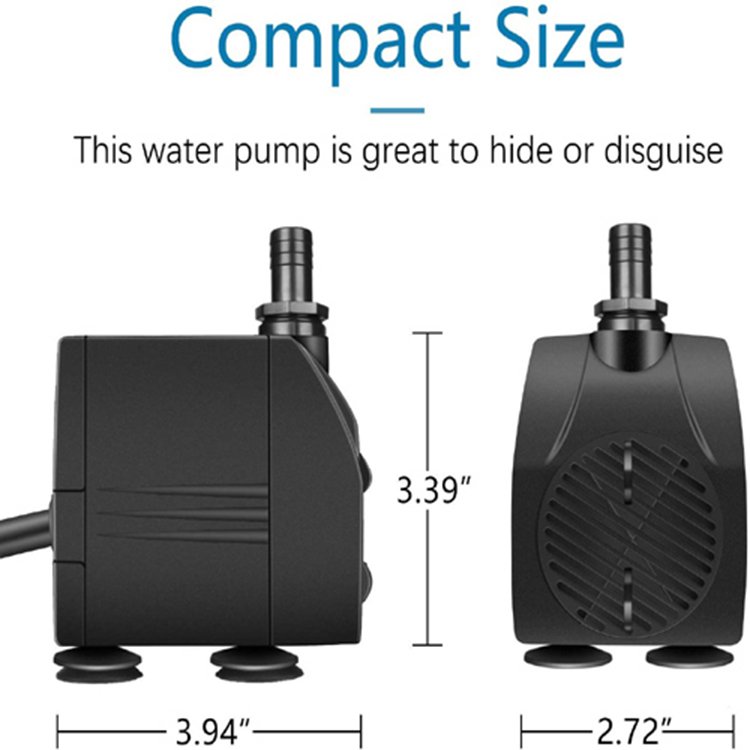 Small Mini Solar Power Water Pump AC 220V Submersible Fountain Aquarium Air Pump Fish Tank Pond Circulation Pump