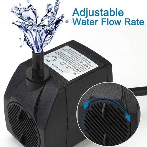 Small Mini Solar Power Water Pump AC 220V Submersible Fountain Aquarium Air Pump Fish Tank Pond Circulation Pump
