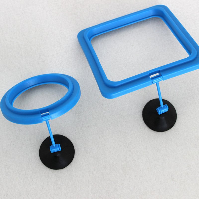 Aquarium fish feeding ring, plant floating feeding station