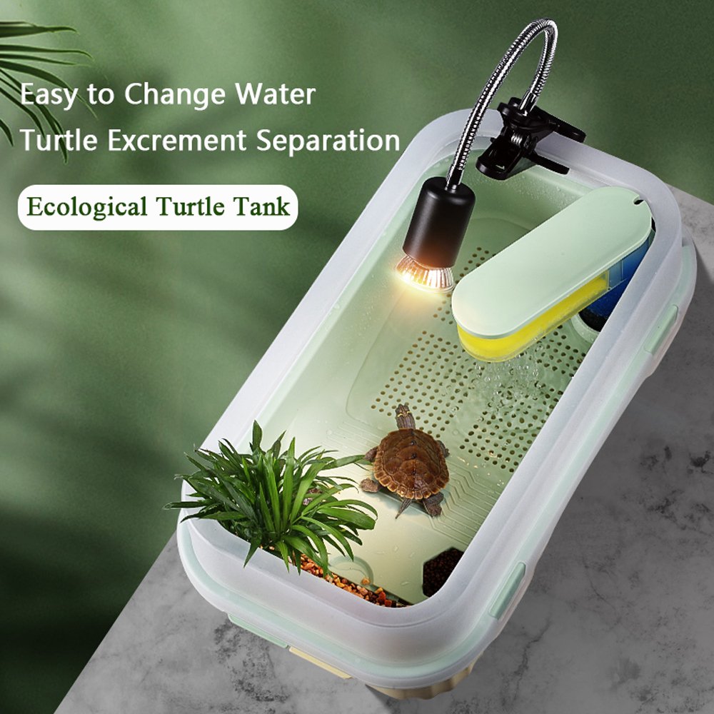 Multifunctional Sunsun Ecological Turtle Habitat Reptile Aquarium Tank Aquarium Plastic Turtles Tank with Water Filter