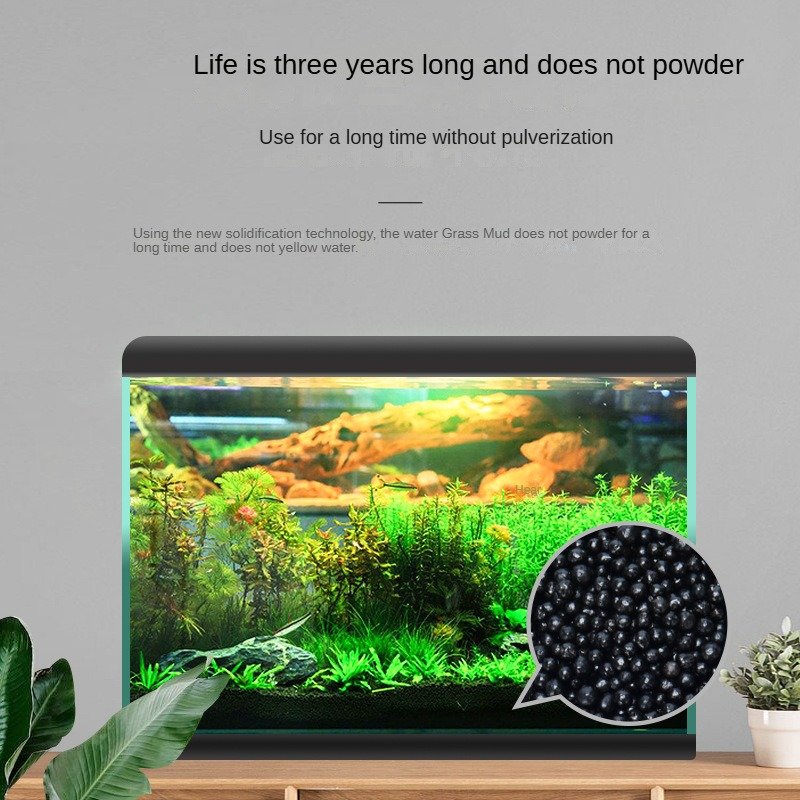 Water, soil, mud, aquarium decoration, no need to wash, pour directly into the fish tank