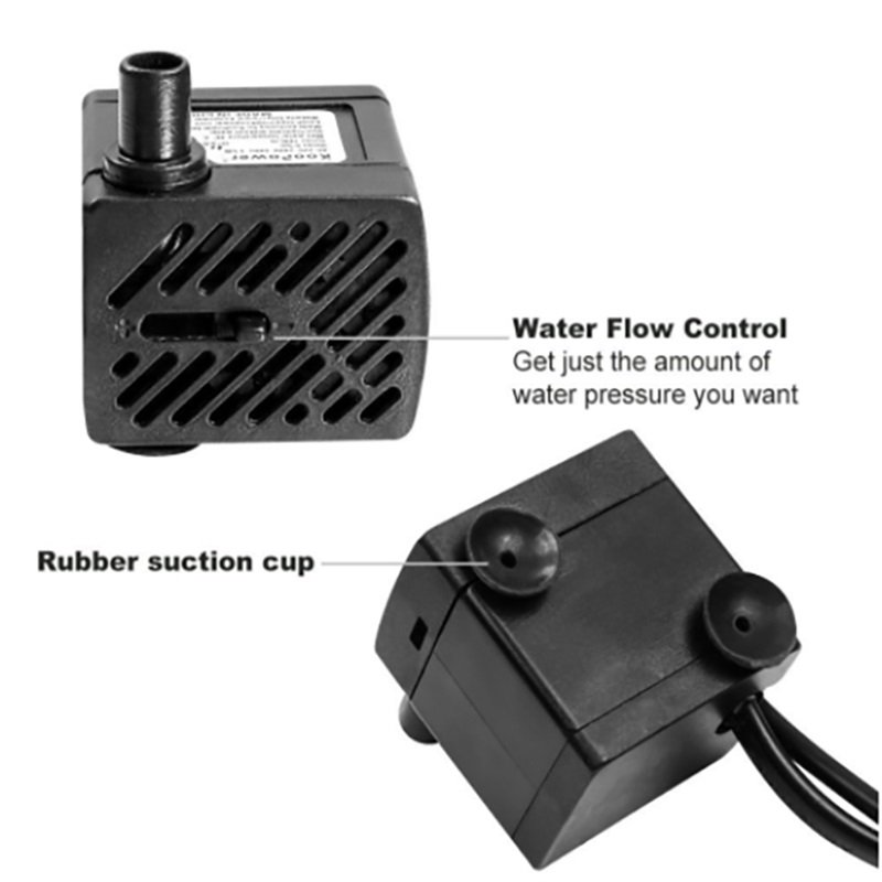 Zaohetian AC110-220V Aquarium Submersible Pump Fish Tank Pump Garden Submersible Electric Pump