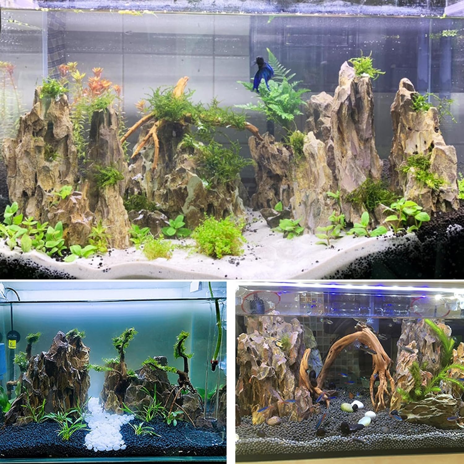 2024 New wn Dragon Stone Rock Aquariums Decoration Aquascaping Stone for Aquariums Landscaping Model Tank Decoration