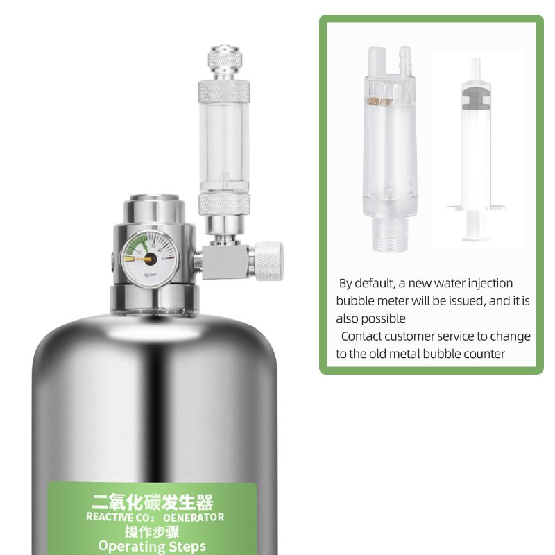 WYIN Wholesale Safety explosion-proof co2 solenoid valve CO2 Cylinder set DIY homemade CO2 Generators For Aquarium Equipment