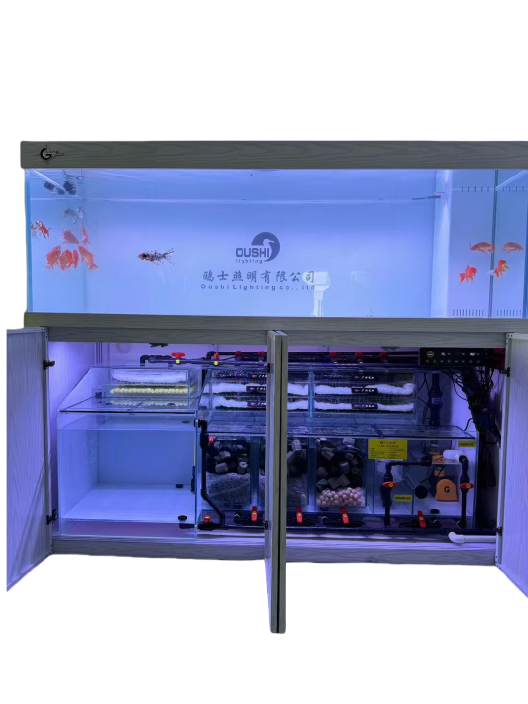 custom wholesale high quality white glass aquarium arowana cabinet Wholesale Fish Tank Aquarium