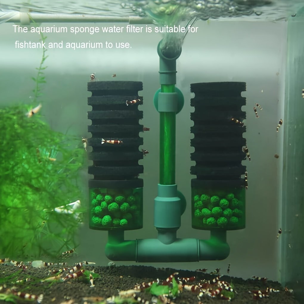 Aquarium Biochemical Bio Single/double Sponge Cotton Filter Box System Water Air Oxygen Pump Quiet Fish Tank Accessories