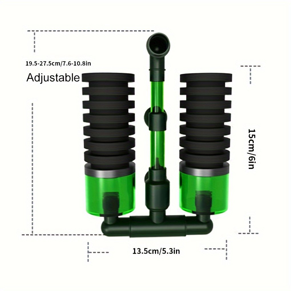 Aquarium Biochemical Bio Single/double Sponge Cotton Filter Box System Water Air Oxygen Pump Quiet Fish Tank Accessories