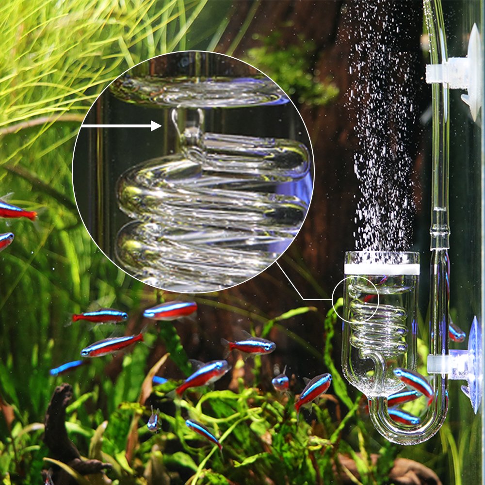 UUIDEAR aquarium CO2 Diffuser glass for plants