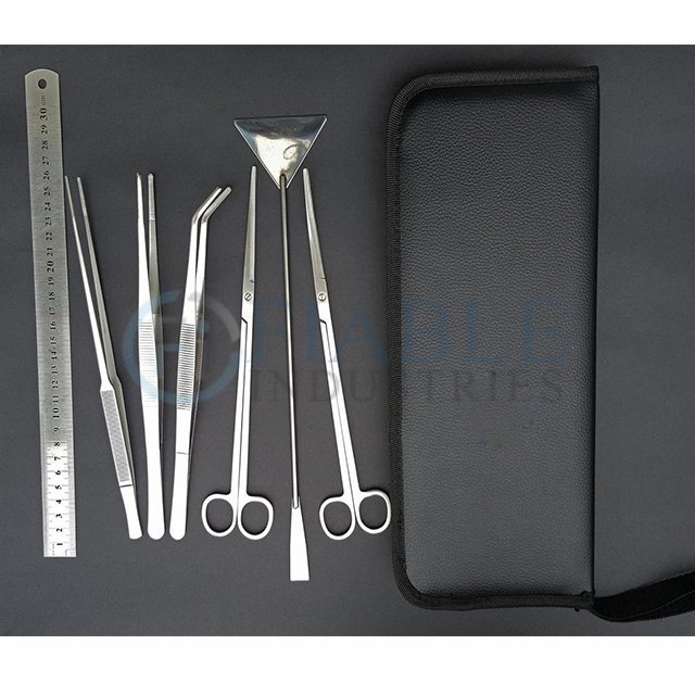 6 pieces Aquarium Tool kit/ Fish Tank Plants Maintenance /Stainless steel Fish pond Tools