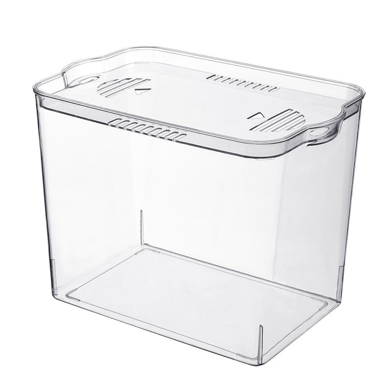 Fish small desktop self-cleaning aquarium free replacement unique clear plastic fish tank bowl supplier mini lazy fish farming