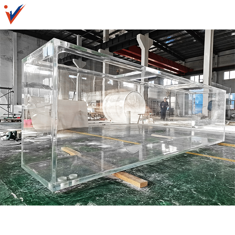 Leyu Factory Clearance Sale Professional Customized Shapes High Transparent Acrylic Fish Tank For Aquarium