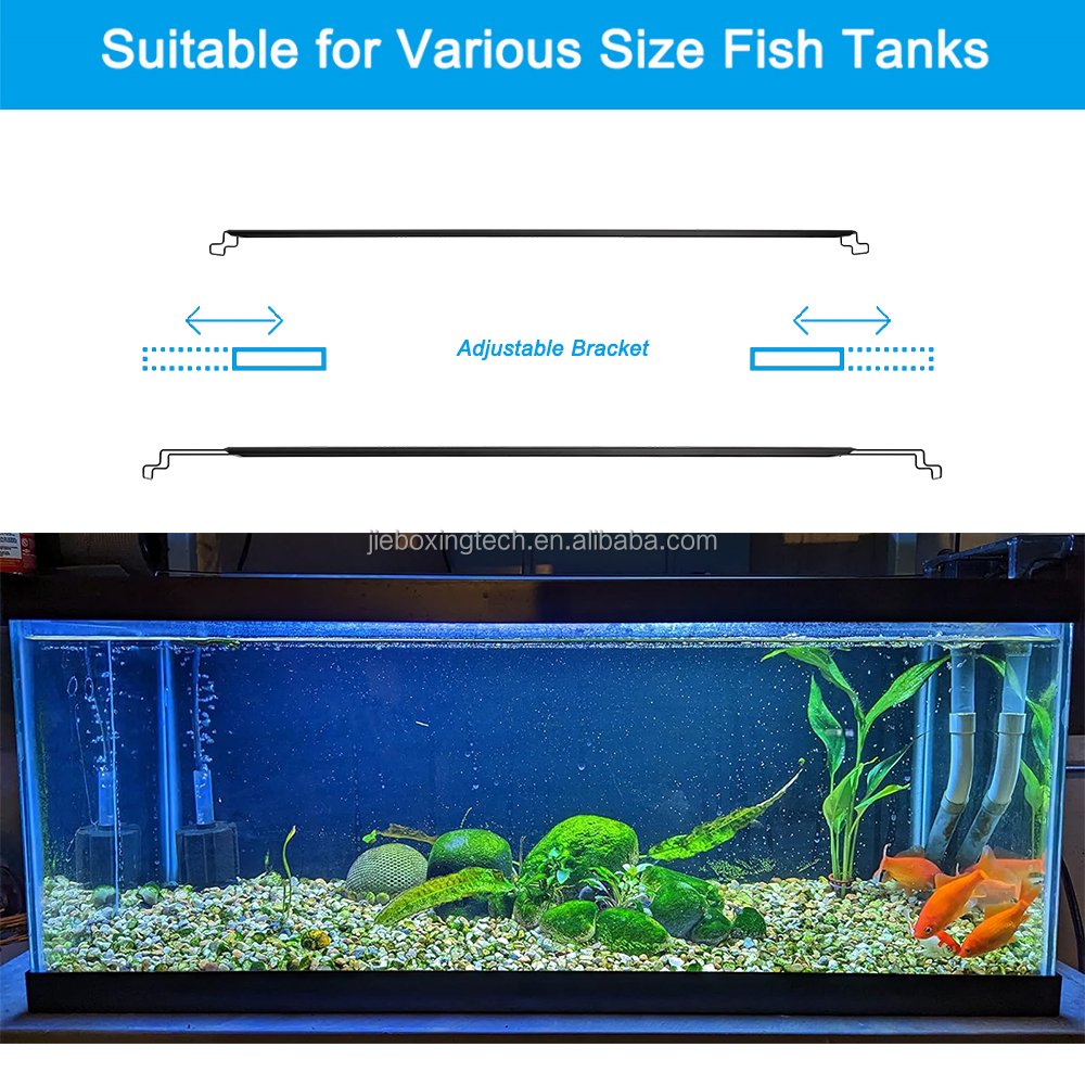 LED Aquarium Light Full Spectrum Fish Tank Light for 12"~18" aquariums with Timer Auto On/Off Adjustable Brightness plant light
