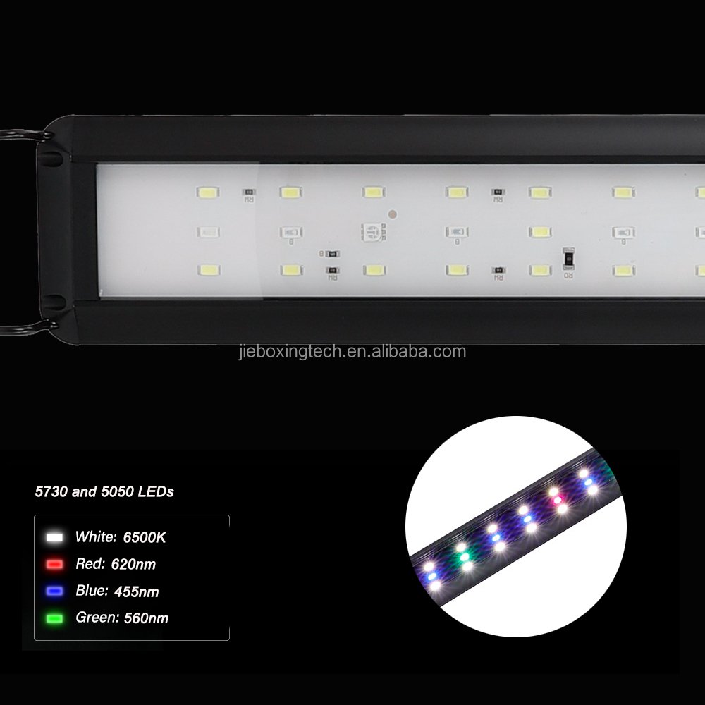 LED Aquarium Light Full Spectrum Fish Tank Light for 12"~18" aquariums with Timer Auto On/Off Adjustable Brightness plant light