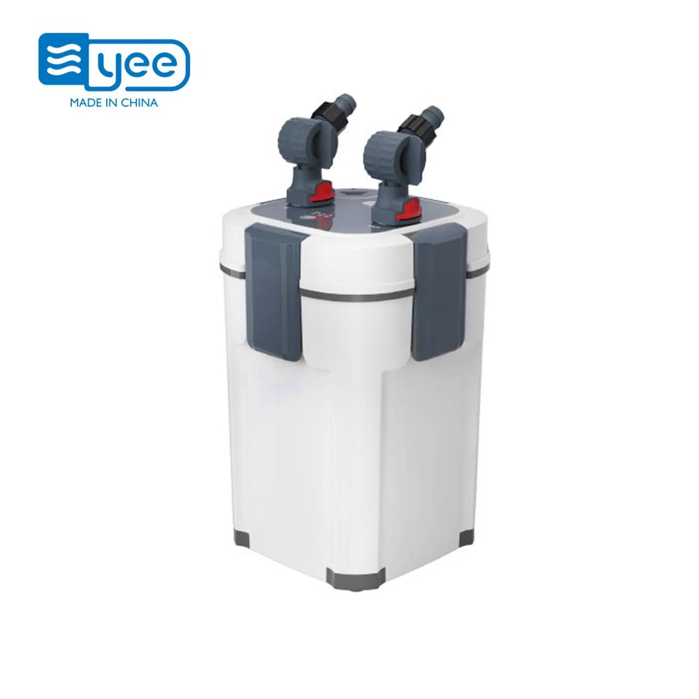Yee Air Pressure Outside Cylinder Filter Barrel Adjustable Air Volume Aquarium Filters Box with Inlet and Outlet