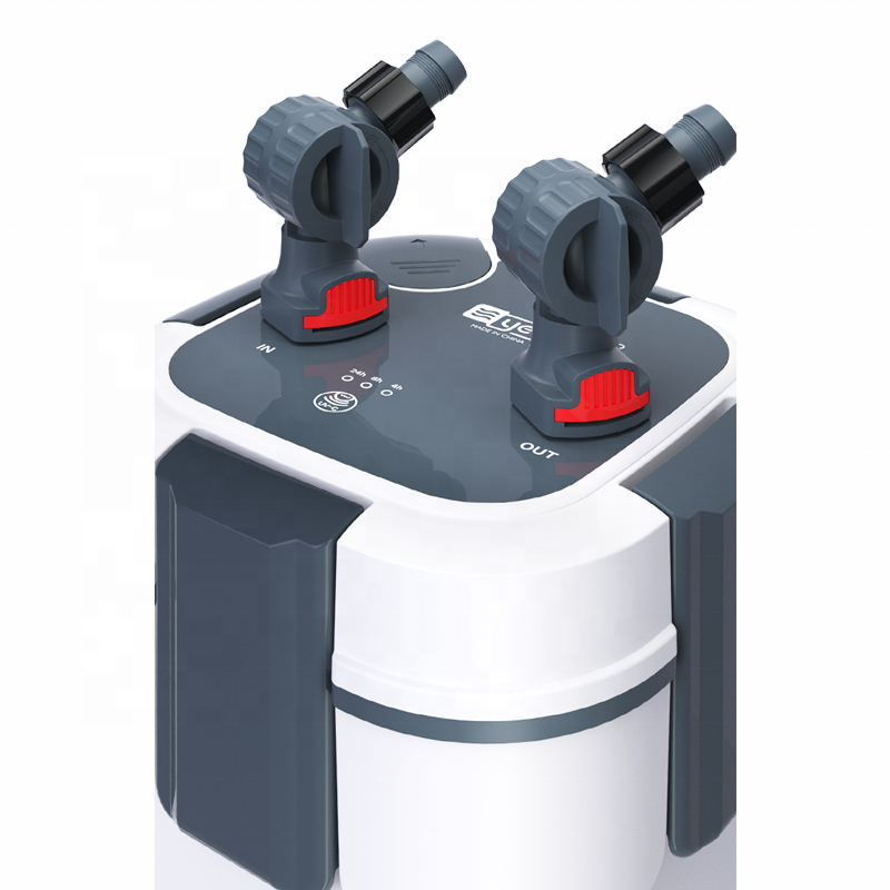 Yee Air Pressure Outside Cylinder Filter Barrel Adjustable Air Volume Aquarium Filters Box with Inlet and Outlet
