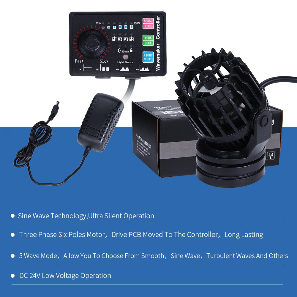 Aquarium wave maker circulation pumps Smart Aquarium Bomba de Circulacao Marine fish tank wavemaker Sine Wave Maker Pump Hsbao