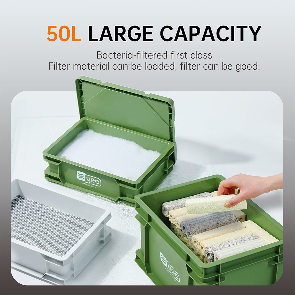 2024 New wn Ultra-Silent Large Fish Tank Fish Pond Filters Aquarium External Filter Biofilter Box Suitable For Filtration System