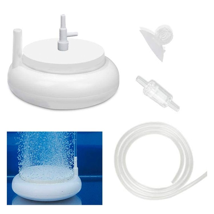 Small Fish Tank Aquarium Round Shape Nano Bubbler Disc Air Stone Disk Oxygen Diffuser Pump