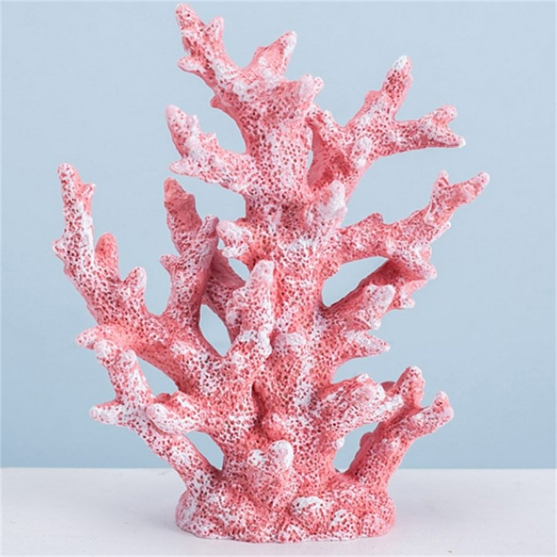 Underwater Sea Plants Decorations Foyer Wine Cabinet Desk Hotel Decoration Craft Resin Aquarium Plant Artificial Coral Ornament