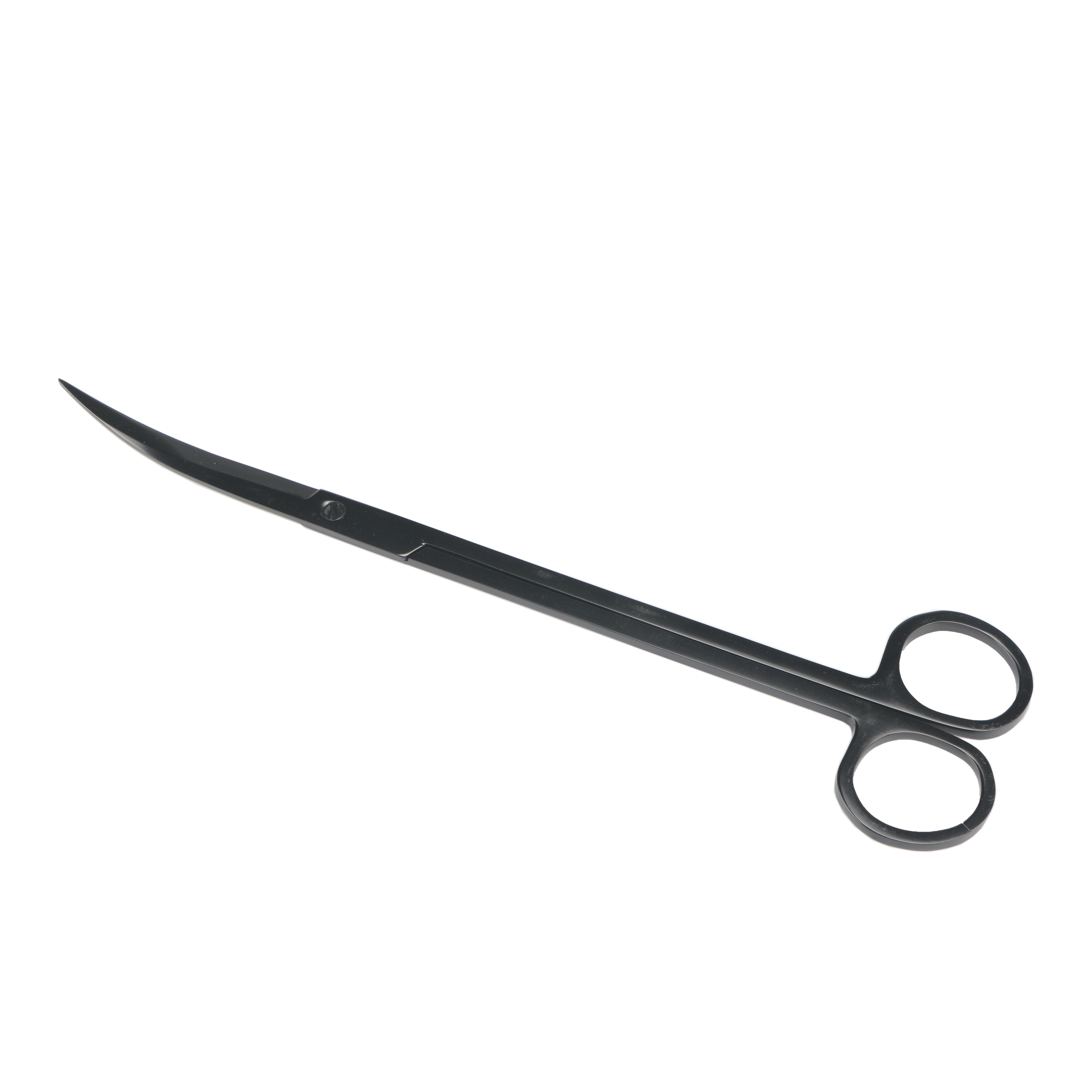 Stainless Steel Aquarium Plant Cleaning Black Scissors Aquarium Wave scissors aquarium squeegee With Card Package