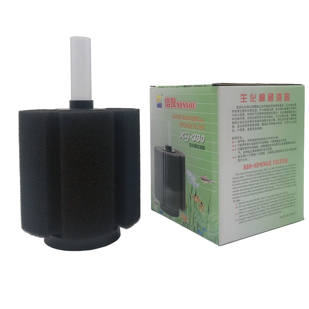 Water & Wood New Large Pond Filtration Foam Biochemical Fish Tank Aquarium Sponge Filter XY-380