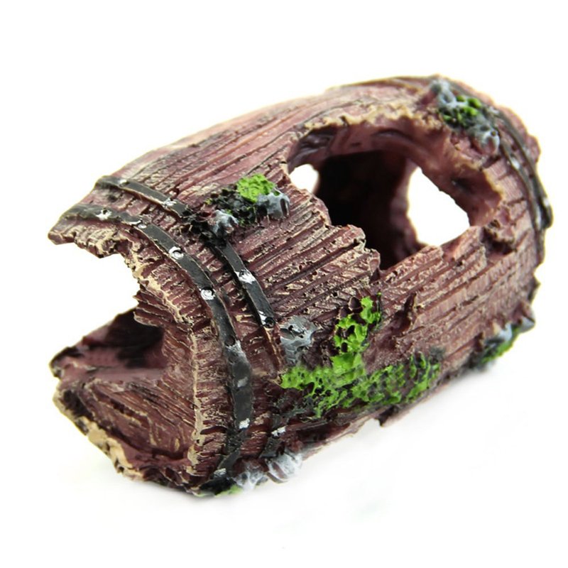 Resin Aquarium Decorations Ornaments Artificial Barrel Cave Landscaping Fish Tanks Accessories Fish Tank Decoration Background