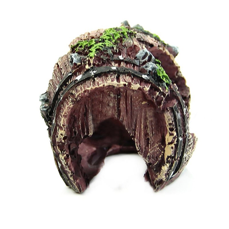 Resin Aquarium Decorations Ornaments Artificial Barrel Cave Landscaping Fish Tanks Accessories Fish Tank Decoration Background