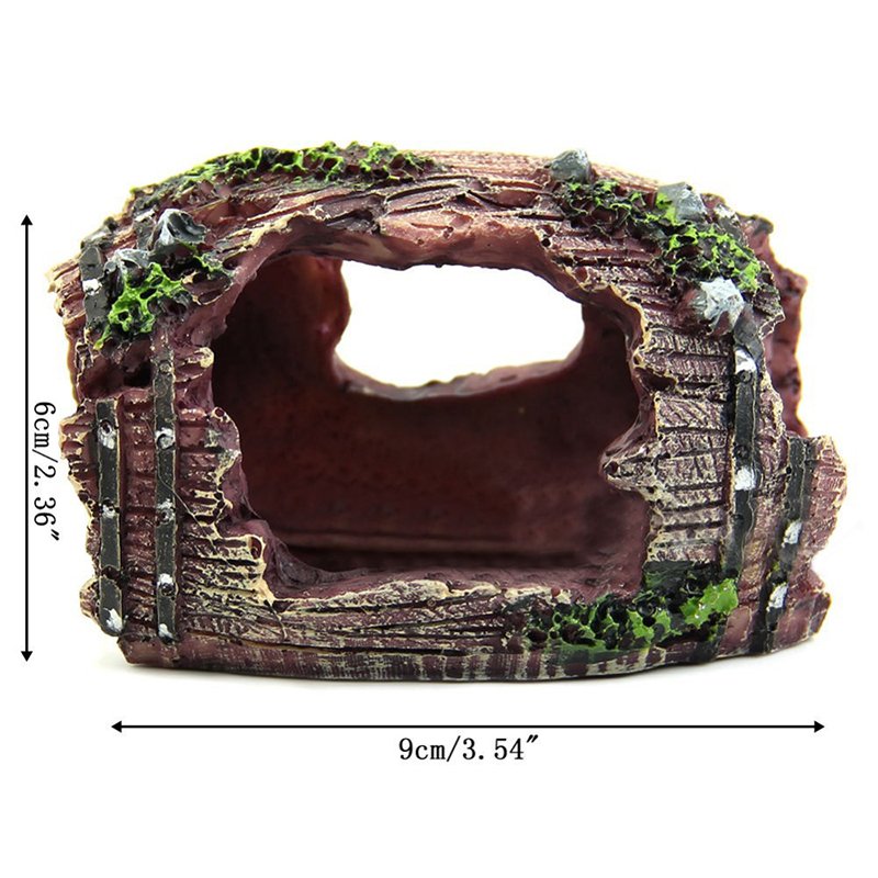 Resin Aquarium Decorations Ornaments Artificial Barrel Cave Landscaping Fish Tanks Accessories Fish Tank Decoration Background