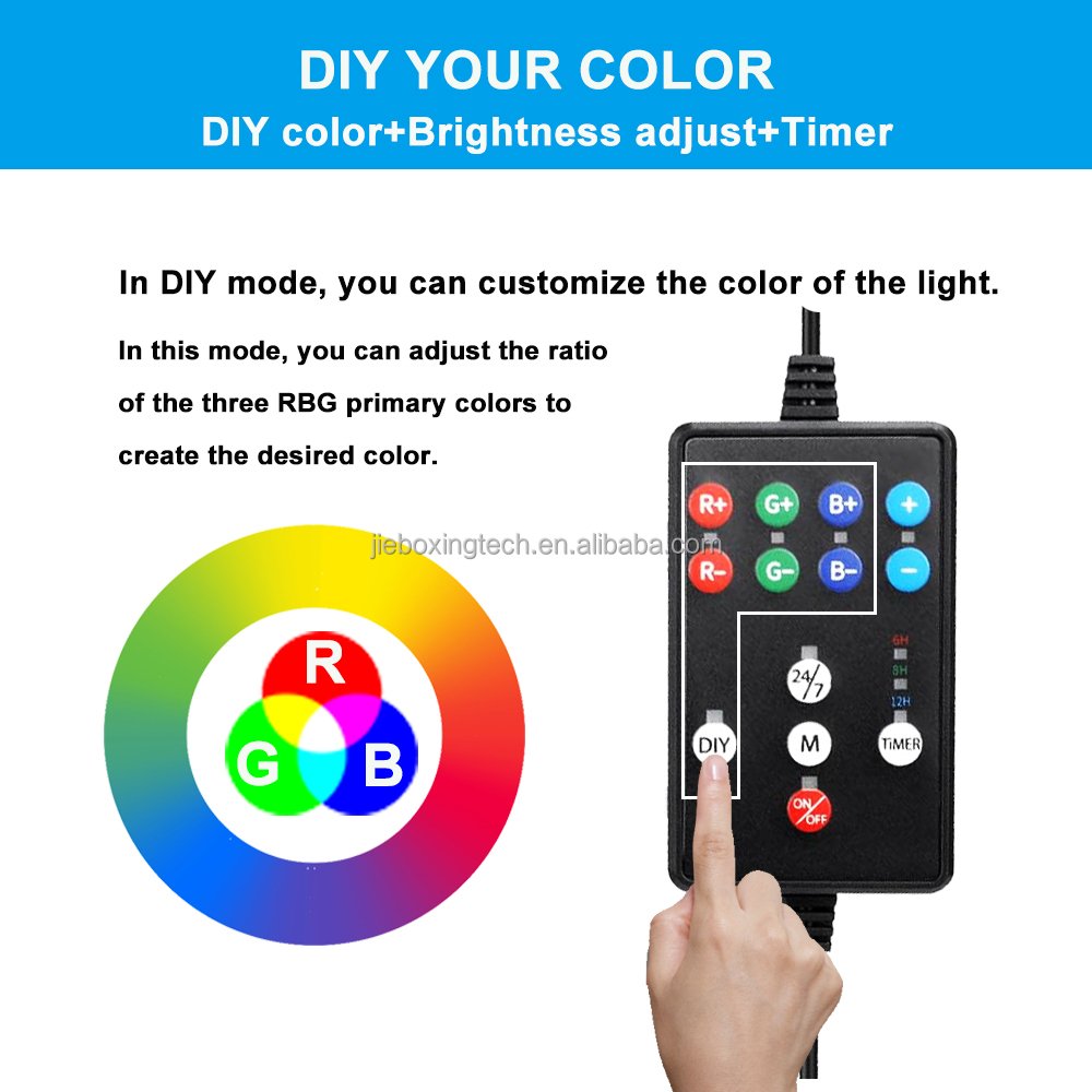 24/7 nature mode LED Aquarium Light for freshwater fish tank , Full Spectrum Fish Tank Light with Timer, Brightness Adjustable