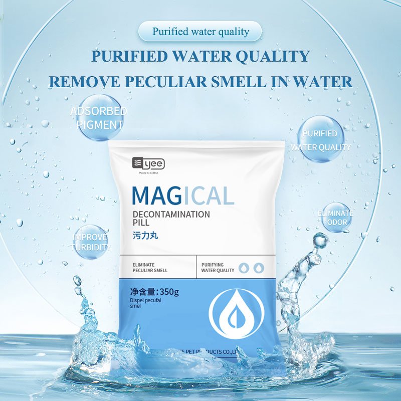 Yee Aquarium Accessories Fish Tank Filter Material Water Purification Pill Magical Decontamina Pill