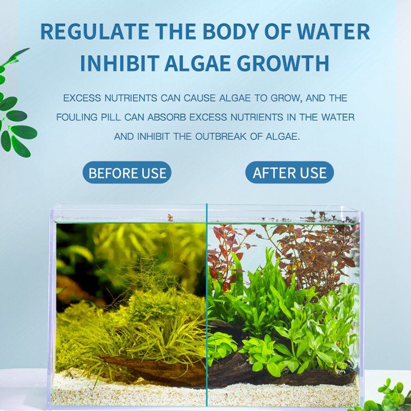 Yee Aquarium Accessories Fish Tank Filter Material Water Purification Pill Magical Decontamina Pill