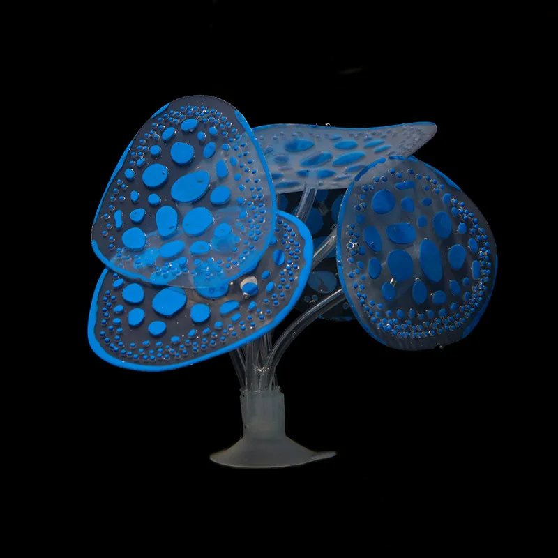 Silicone Luminous Plants Artificial Glowing Simulation Coral Aquarium Decoration Fish Tank Underwater Ornament For Fish Tank