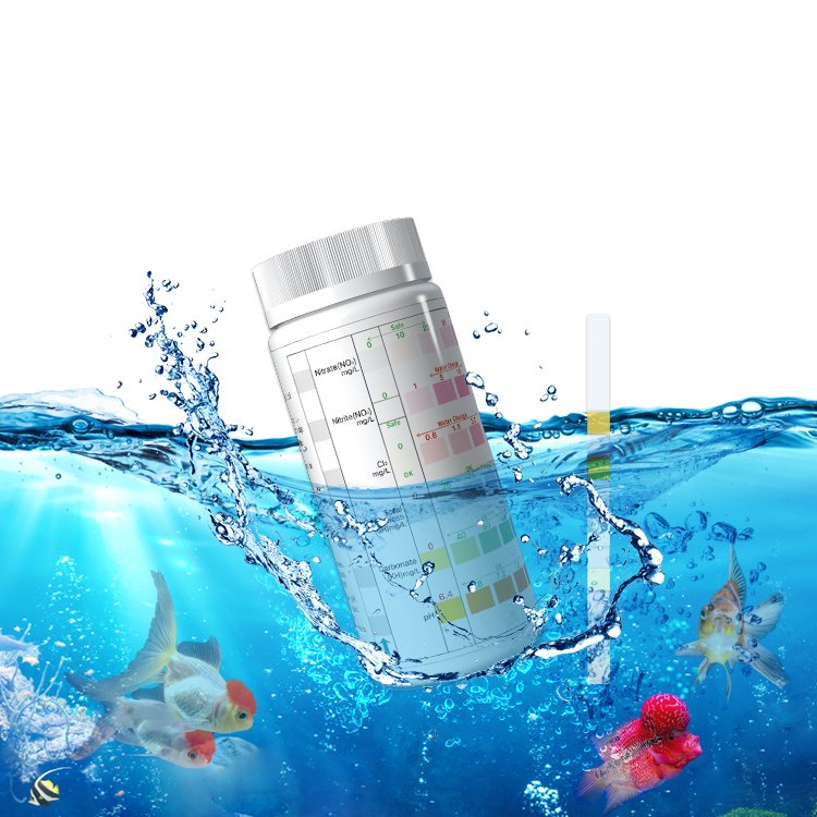 Aquarium Test Strips 6in1 water test kits for mini fish tank pond fresh water testing aquaculture aquascape