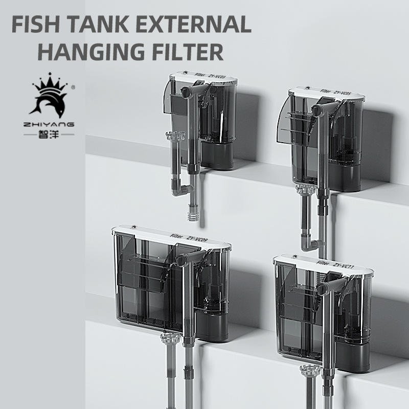 Quiet Powerful Aquarium Suspension Oxygenation Pump Wall Hanging Filter with Control Valve Oil FilmFilter Head