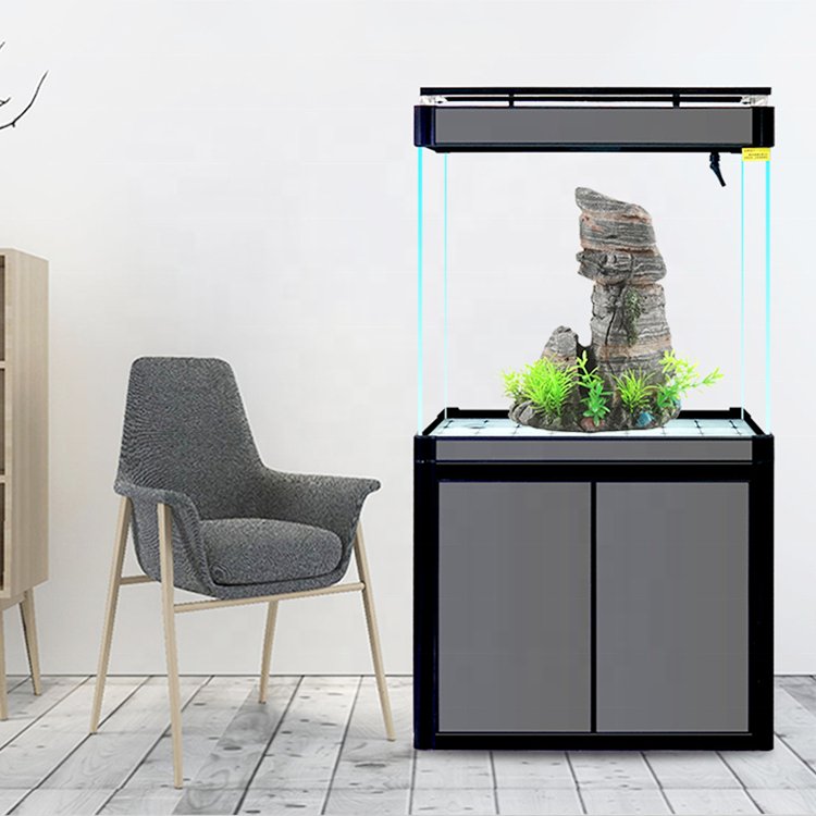Wholesale customized aquarium medium large ornamental ultra-white glass goldfish tank home decorations