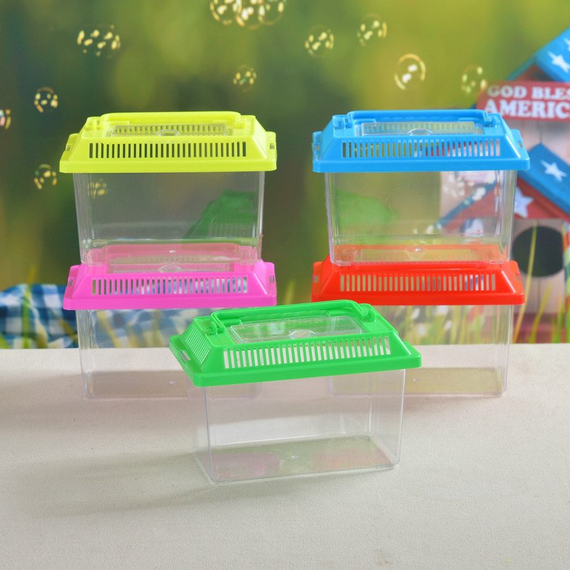 Portable Plastic Transparent Turtle Tank and Goldfish Bowl Great Small Animal Care Aquarium Accessory Fish Tank