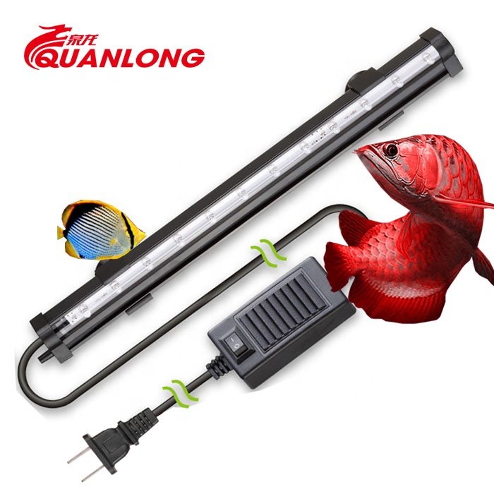 Quanlong Best sell led aquarium bubble light marine wrgb fish tank aquarium led light submersible aquarium lamp