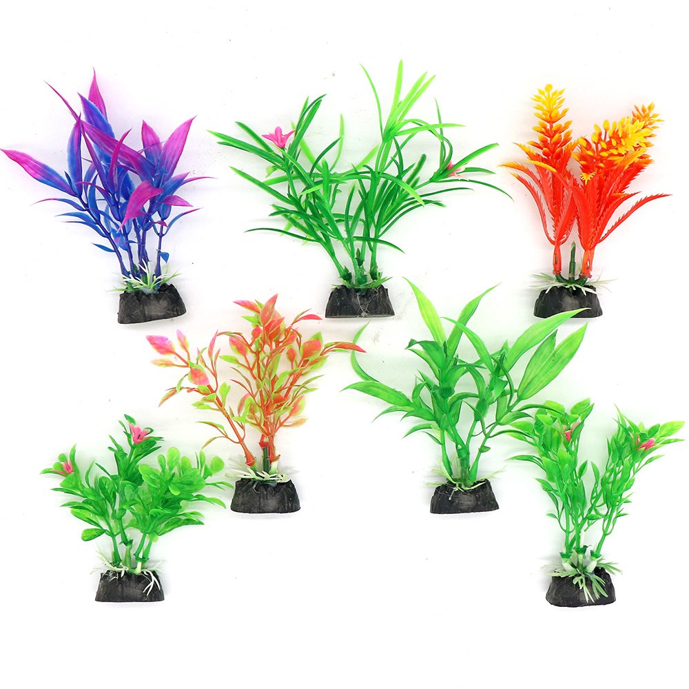 Aquarium plastic plants Grass Artificial Plastic Water Plant for fish tank landscaping Wholesale Aquarium Plastic plants