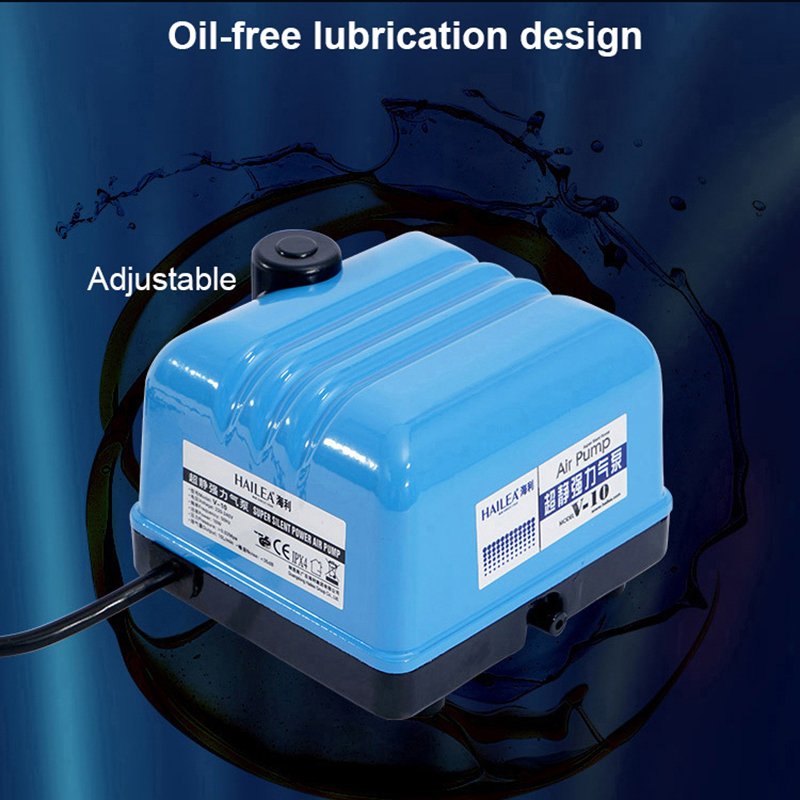 Hailea High Power Fish Tank Oxygen Pump V10/V20/V30/V60 Quiet Aquarium Oxygenation Pump Fish Pond Water Pumps Aquariums Air Pump